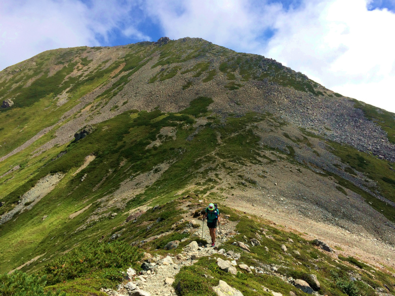 白馬鑓温泉ー祖母谷温泉　Fastpacking+Bouldering 2016/08-24-26 Day.2_b0220886_1943040.jpg