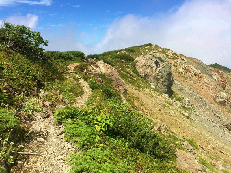 白馬鑓温泉ー祖母谷温泉　Fastpacking+Bouldering 2016/08-24-26 Day.2_b0220886_198664.jpg