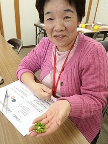 介護予防センターでつまみ細工2DAYS_c0122475_10001968.jpg