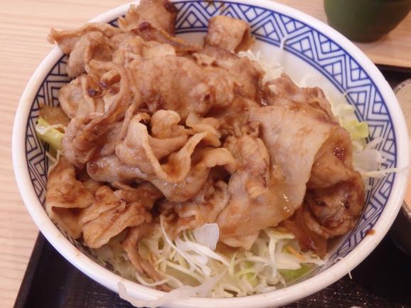吉野家の豚生姜焼丼 長田五番町店_c0118393_941562.jpg