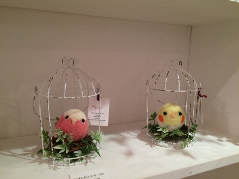 キュートな小鳥ちゃん達に会ってきました&#127807;「羊毛フェルトで作る まんまることり　ぽてぽてことり」_a0157409_08144610.jpeg