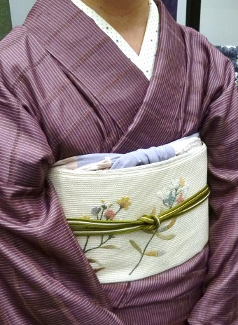 サローネの母娘様・猫の着物に猫の半幅帯。_f0181251_1815034.jpg
