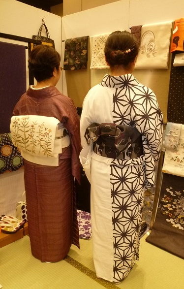 サローネの母娘様・猫の着物に猫の半幅帯。_f0181251_18161220.jpg