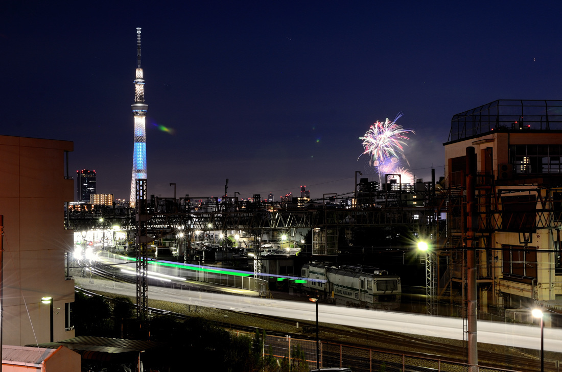 ★〔東武鉄道：撮影〕★ 【 ２０１６年 隅田川の花火と東武鉄道コラボ撮り 】 _c0087158_01411435.jpg