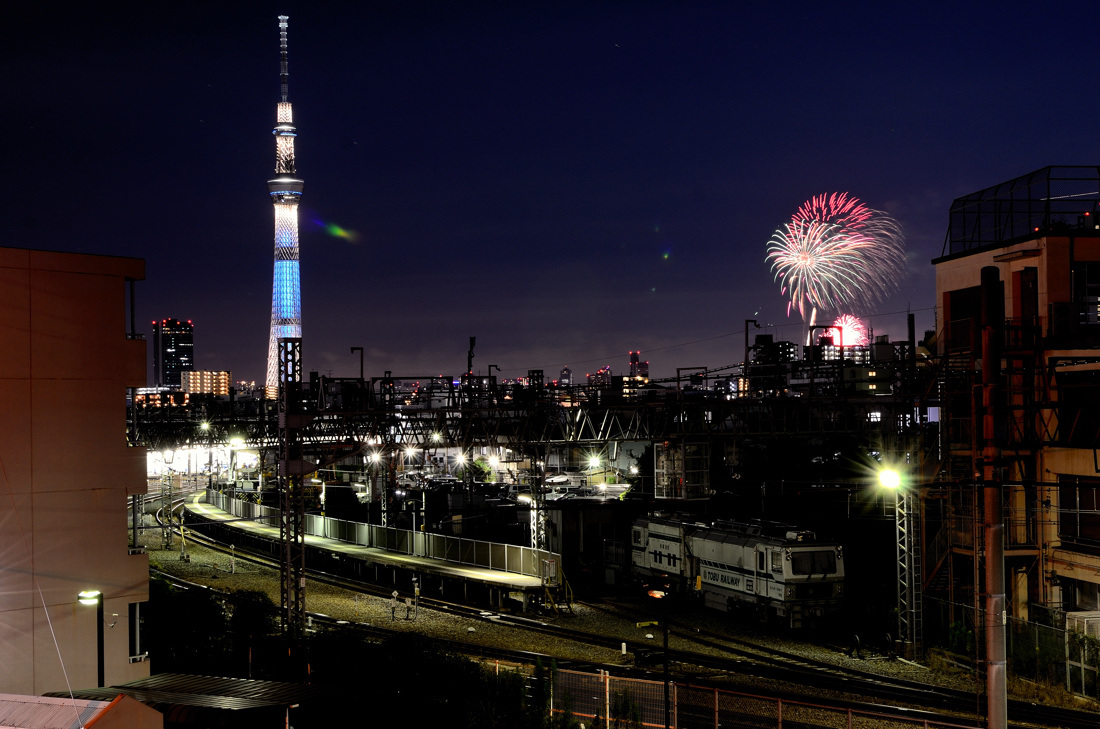 ★〔東武鉄道：撮影〕★ 【 ２０１６年 隅田川の花火と東武鉄道コラボ撮り 】 _c0087158_01413312.jpg