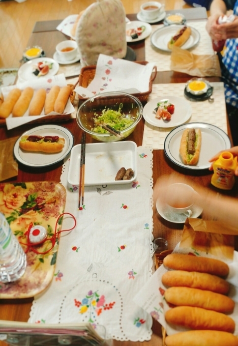 9月28日(水) メロンパンとドッグパン&手作りソーセージ_d0138307_21073612.jpg
