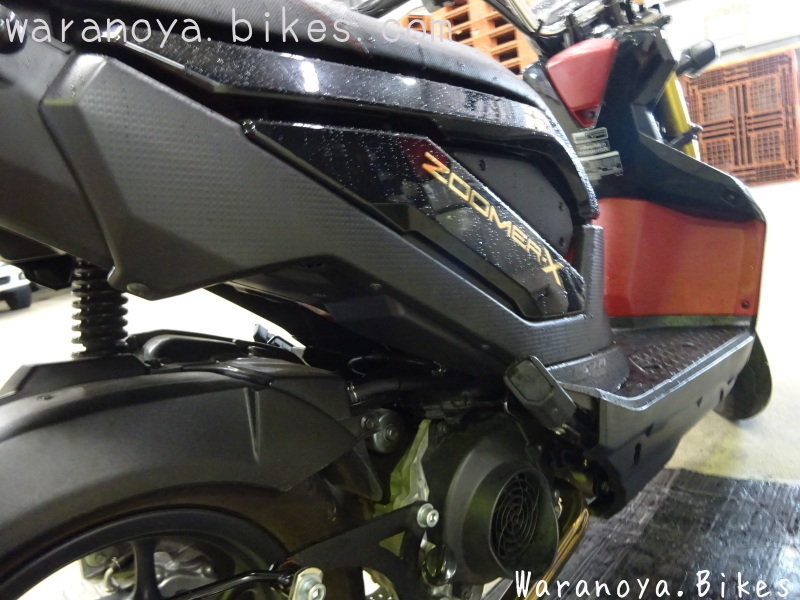 京都市伏見区へ ホンダ ズーマーxの出張タイヤ交換修理 近畿 京都 スクーター バイクの出張修理専門店 ワラノヤバイクスのリペア日報