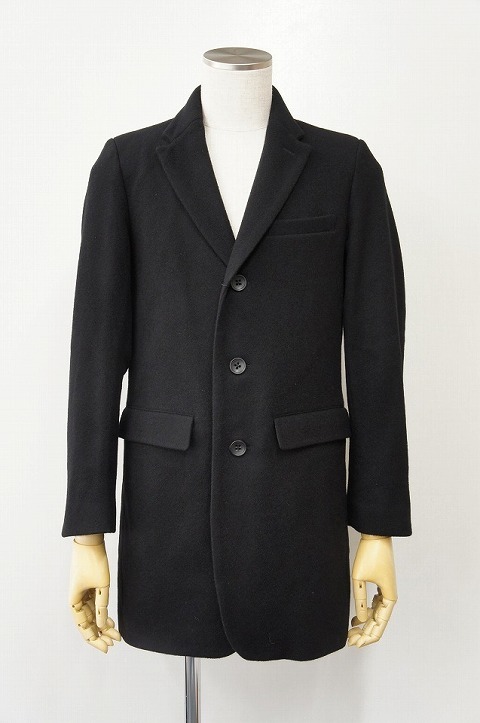 マストな一着！【LOUNGE LIZARD】【ラウンジリザード】No.5626 NEP MELTON CHESTERFIELD COAT [BLACK]☆そして、パピコ。_b0108653_06043478.jpg