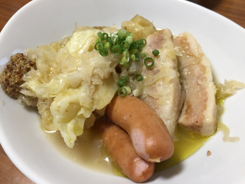 塩豚とザワークラウトの煮込み 日々のごはん 塩豚とザワークラウトの煮込み 日々のごはん