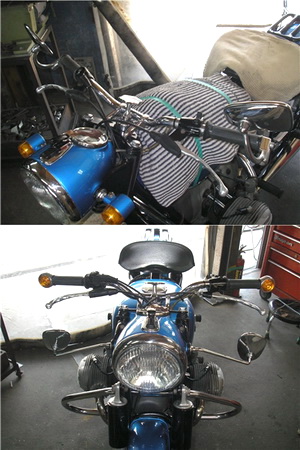 BMW R50/2 指示器の交換とキャリア_e0218639_15375634.jpg