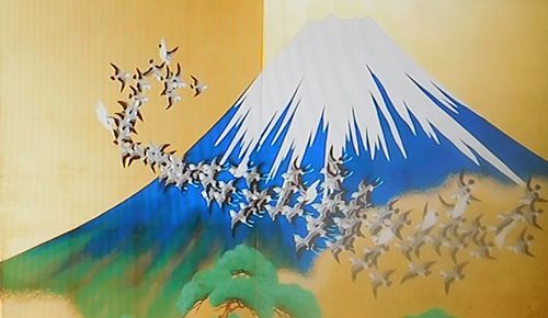 鈴木其一 花鳥画 【菊に鶺鴒図】複製画 所蔵監修財団 永青文庫 539 即決品 鈴木其一 花鳥画 【菊に鶺鴒図】複製画 所蔵監修財団 永青文庫