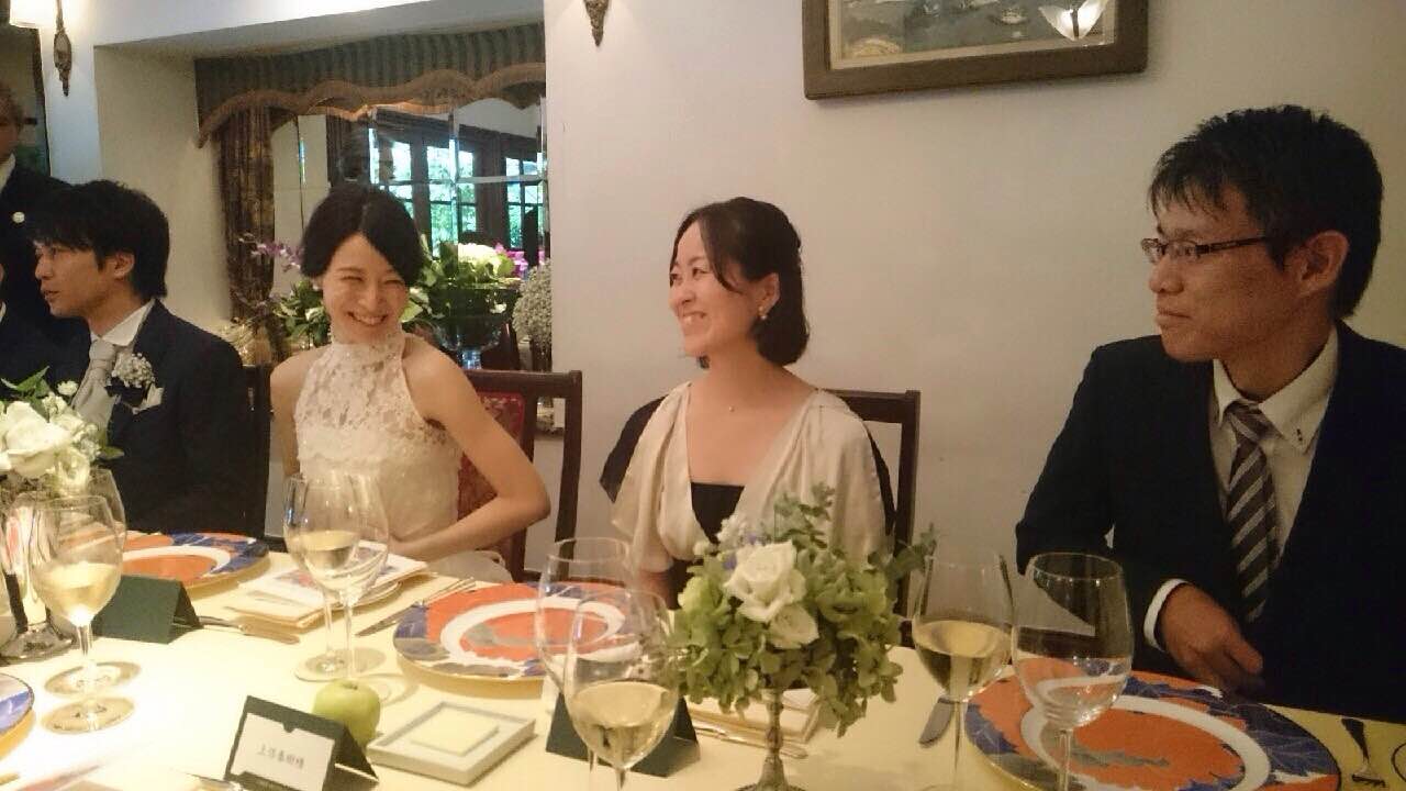 新郎新婦様からのメール　夏の装花　かすみそう　シェ松尾松濤レストラン様へ_a0042928_1149958.jpg