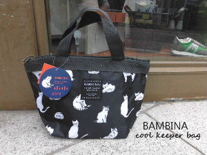 BAMBINA ネコ柄BK保冷ランチバッグ_a0125177_10355613.jpg