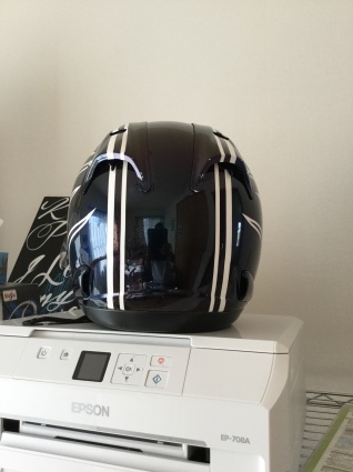走り屋ヘルメット完成 Sankon Signs