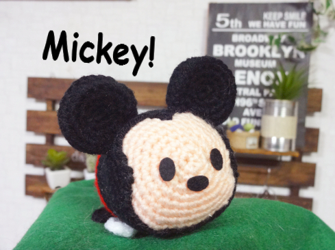 ツムツム編みぐるみアリエル ミッキー デイジー 完成しました Maruwa Taroのfelt Factory
