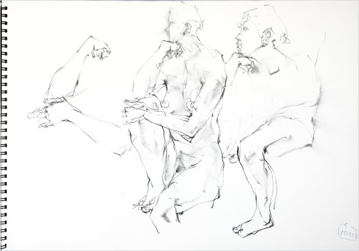 肘をつくポーズ 裸婦スケッチ 3 画室 游 Croquis Drawing Dessin Sketch 肘をつくポーズ 裸婦スケッチ 3 画室 游 Croquis Drawing Dessin Sketch