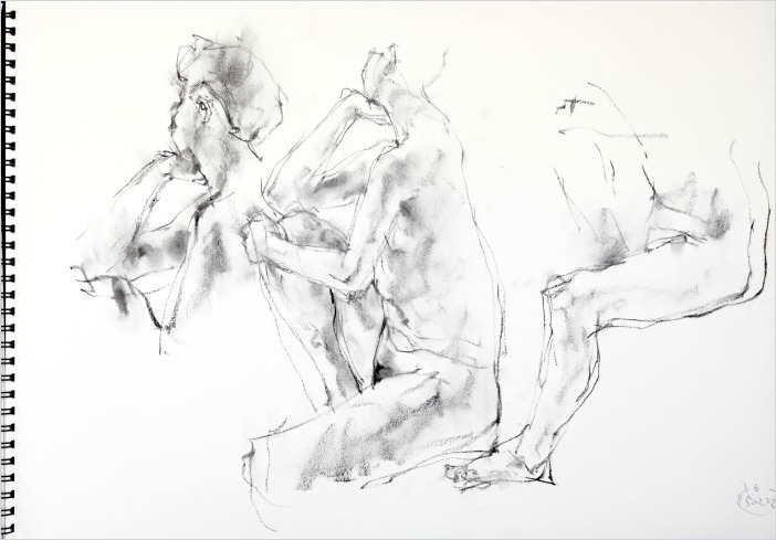 肘をつくポーズ 裸婦スケッチ 2 画室 游 Croquis Drawing Dessin Sketch 肘をつくポーズ 裸婦スケッチ 2 画室 游 Croquis Drawing Dessin Sketch