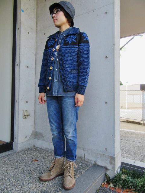 ようやくですかね!? INVERALLAN SNOW FLAKEカーデ STYLE!★?_d0152280_1284526.jpg