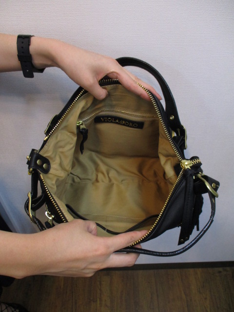 R/ ヴィオラドーロ　VIOLA dORO　ヴィート/VITO　V-1014　タッセル付き2wayBAG_e0076692_12351885.jpg