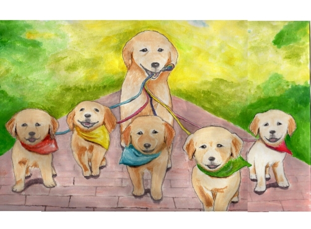 犬 ゴールデンレトリバー まゆみのお絵描き絵手紙 犬 ゴールデンレトリバー まゆみのお絵描き絵手紙