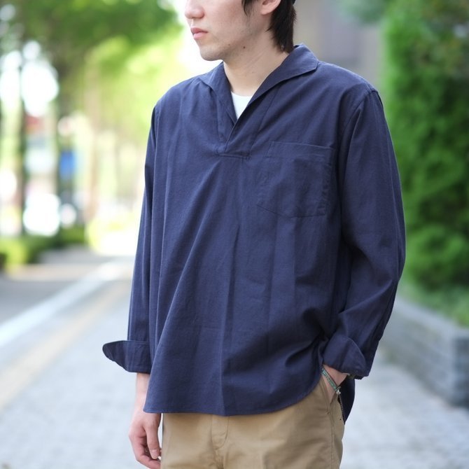 【COMOLI】22SSシルクネルスキッパーシャツ セットアップ size:3