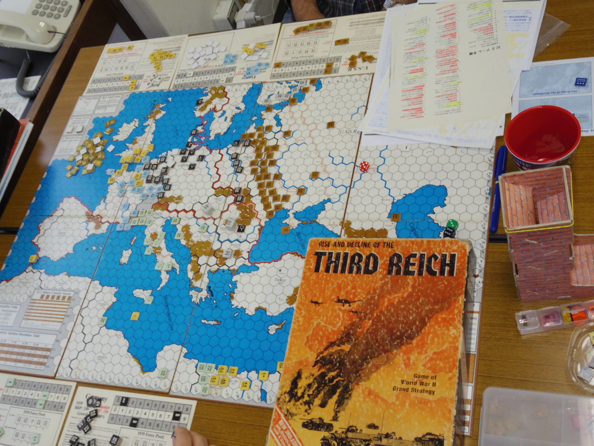 シミュレーションウォーゲーム THIRD REICH 第三帝国 ボードゲーム