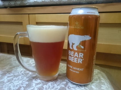 夜勤明けのビールVol.302 ベアービールダークウィート¥322+日清汁なし担々麺_b0042308_17435060.jpg
