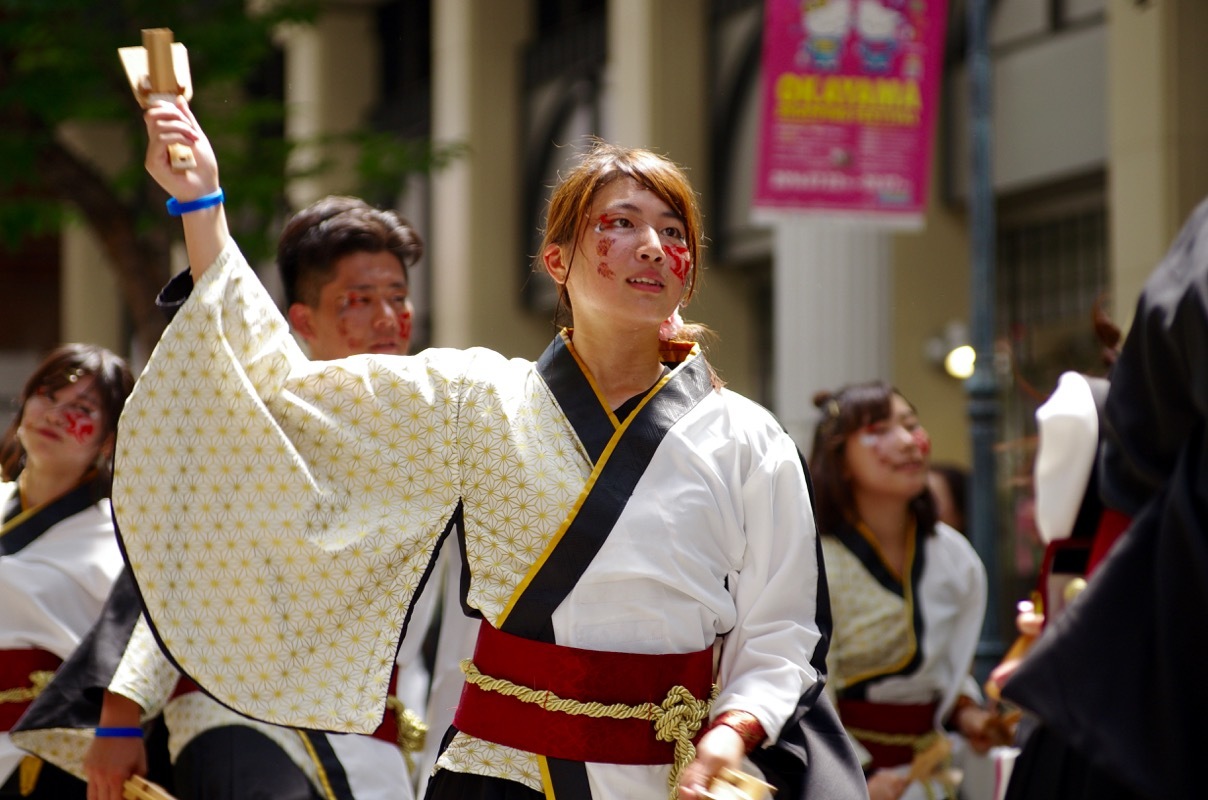 ２０１６岡山うらじゃ２日目その１３（有閑踊り子一座 飛舞人）_a0009554_21512348.jpg