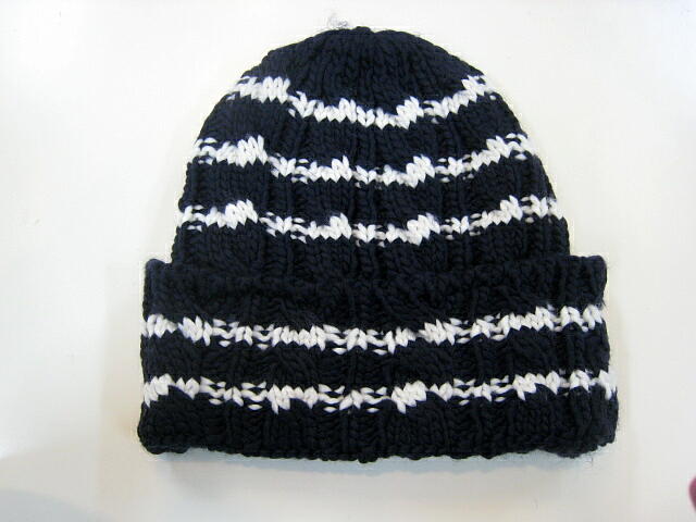 ＢＬＡＮＣ　ｂａｓｑｕｅ （ブランバスク） ＢＯＲＤＥＲ　ＫＮＩＴ　ＣＡＰ　ＮＡＶＹ  ＧＲＡＹ　_a0089359_15401178.jpg