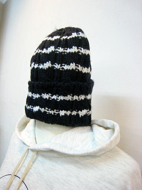 ＢＬＡＮＣ　ｂａｓｑｕｅ （ブランバスク） ＢＯＲＤＥＲ　ＫＮＩＴ　ＣＡＰ　ＮＡＶＹ  ＧＲＡＹ　_a0089359_15404823.jpg