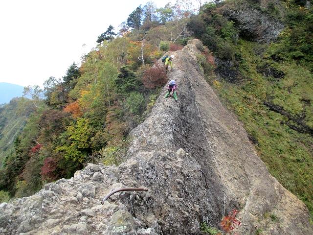 戸隠連山　八方睨から蟻の塔渡を下降　　　　Nishidake in Myōkō Togakushi renzan National Park_f0308721_21355766.jpg