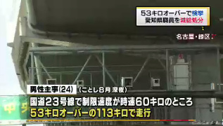 父 危篤 自家用車で53キロを超えるスピード違反 職員を減給処分 愛知県 前から後ろから 父 危篤 自家用車で53キロを超えるスピード違反 職員を減給処分 愛知県 前から後ろから