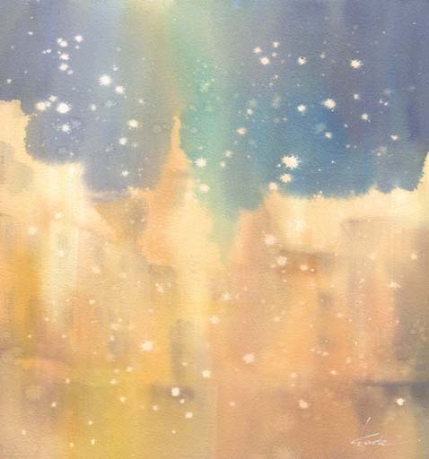 雪 水彩画_f0176370_1163410.jpg