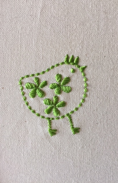 手刺繍風チェーンステッチ♪ : ミシン刺繍オリジナルデータ制作