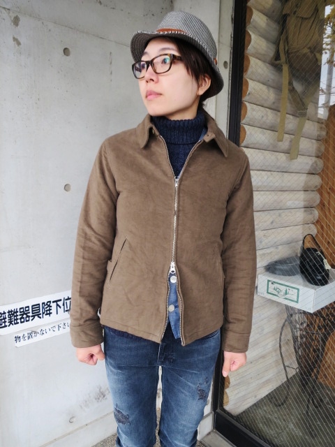 BRISBANE MOSS社・謹製 ・・・ MOLESKIN DRIVERS JACKET By SABRE (France)_d0152280_7334120.jpg