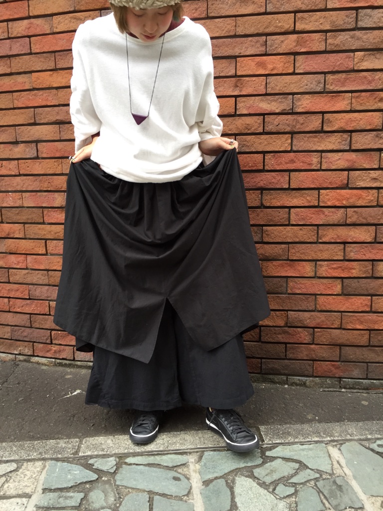 KAPITALキャピタル ガウチョ オーロラエプロンパンツ 生成り 二重 S KAPITALキャピタル ガウチョ オーロラエプロンパンツ 生成り 二重 S