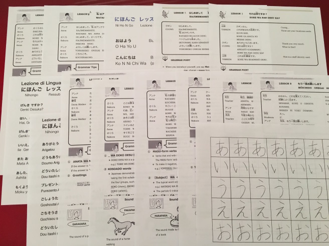 Lingua Giapponese イタリアで日本語教育🇯🇵前期復習_b0246303_21250079.jpg