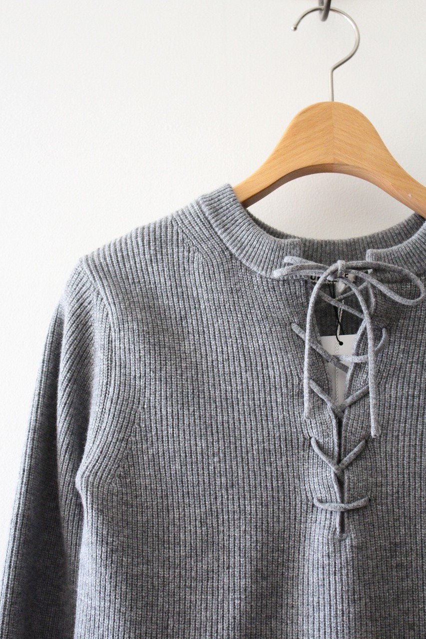 AURALEE❁lace up knit リブ レースアップ ニット AURALEE レースアップ ニット