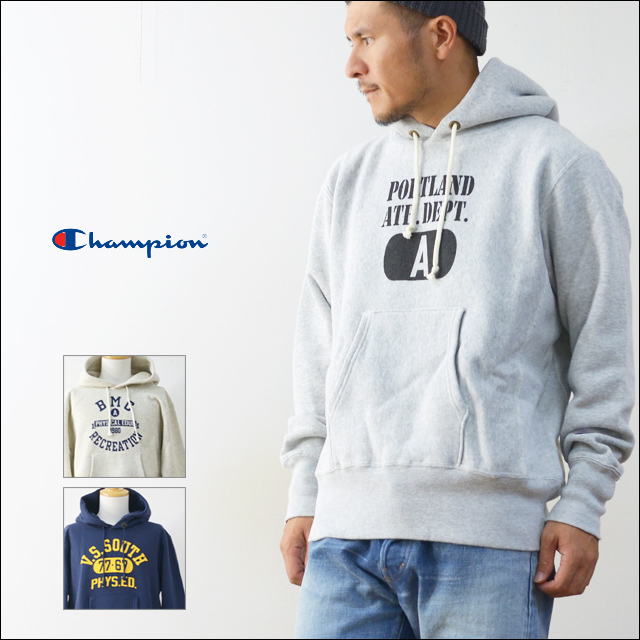 CHAMPION [チャンピオン] REVERS WEAVE PULLOVER HOODIE SWEAT SHIRT [C3-G102] MEN\'S_f0051306_19303453.jpg