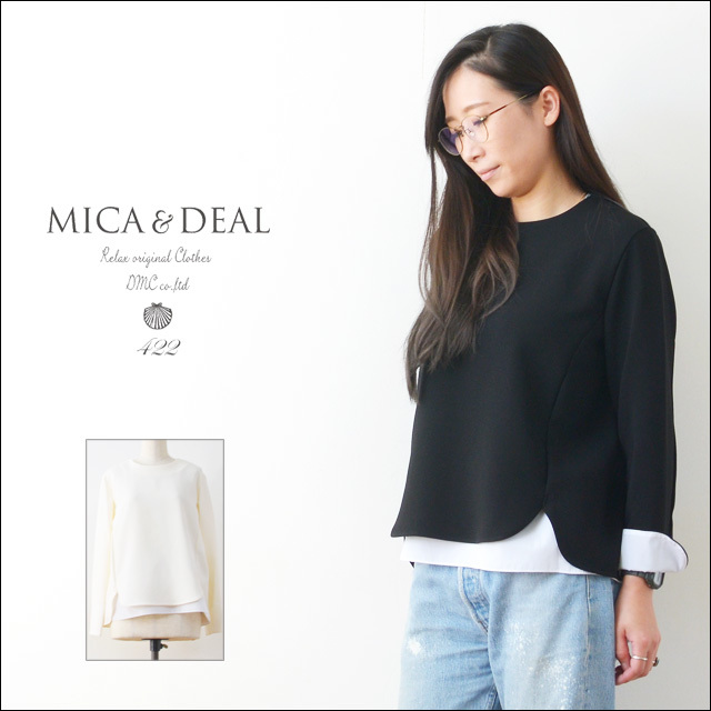 MICA&DEAL [マイカアンドディール] LAYERED PULLOVER [M16D150] LADY\'S_f0051306_20192231.jpg