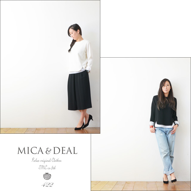 MICA&DEAL [マイカアンドディール] LAYERED PULLOVER [M16D150] LADY\'S_f0051306_20192302.jpg