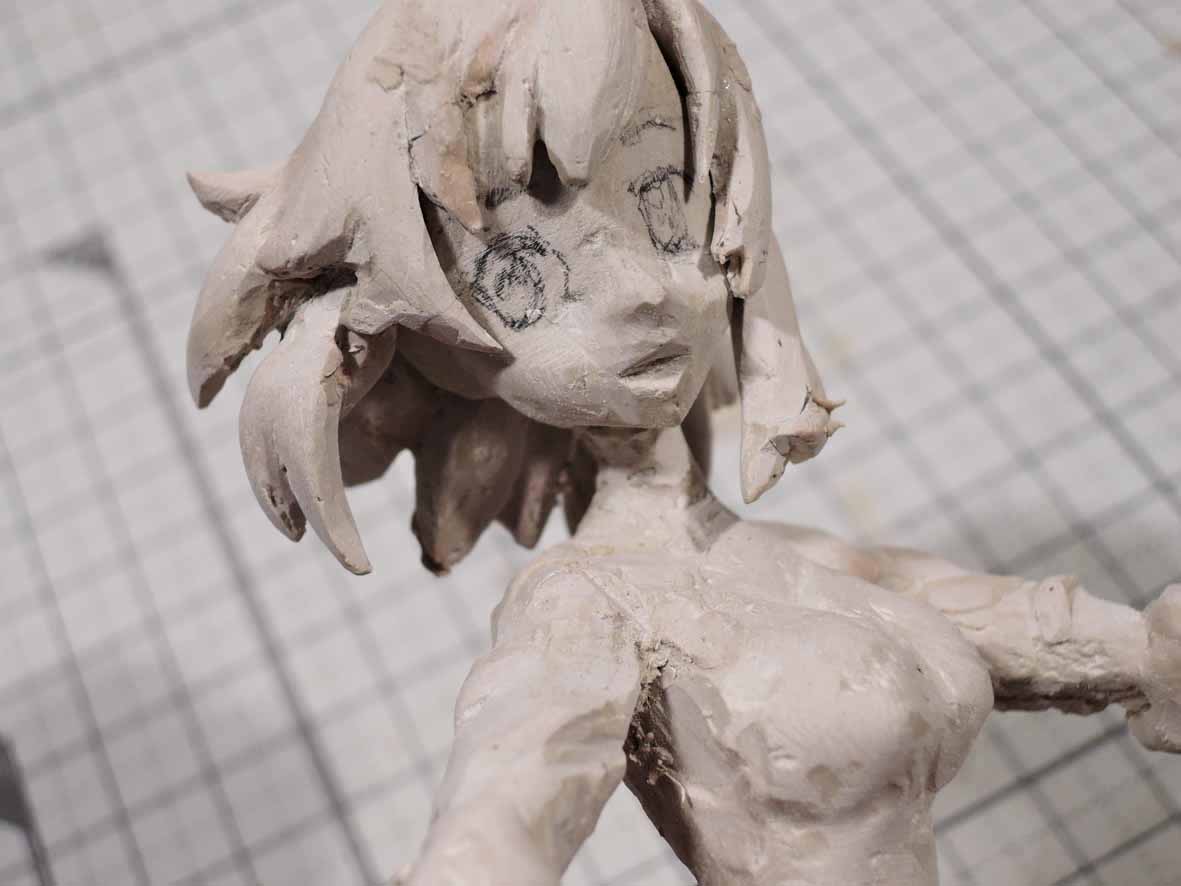 フィギュア作り 終末のイゼッタ その2 シクロツーリスト ランドヌールときどき模型の製作日記