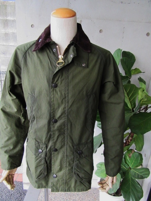 barbour washed bedale jacket green