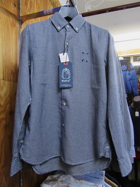 多分･･･今季のみの限定「Kato\'」千鳥格子柄 NELL SHIRTS！★！_d0152280_19353573.jpg