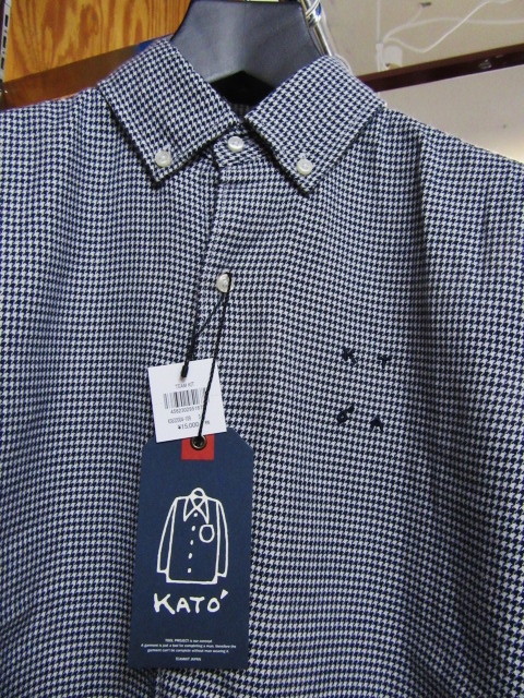 多分･･･今季のみの限定「Kato\'」千鳥格子柄 NELL SHIRTS！★！_d0152280_19355354.jpg