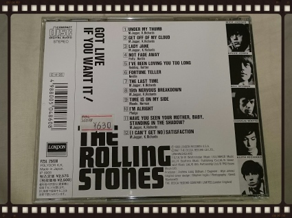 THE ROLLING STONES / GOT LIVE IF YOU WANT IT_b0042308_18360255.jpg