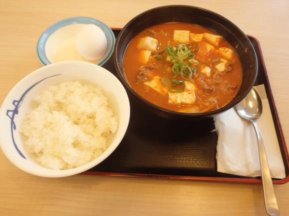 松屋の豆腐キムチチゲ膳 門真店_c0118393_11373454.jpg