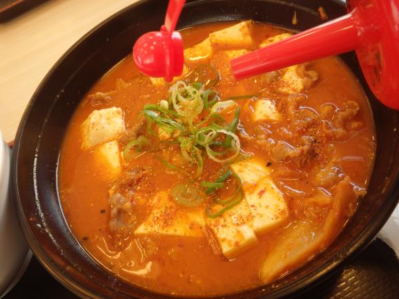 松屋の豆腐キムチチゲ膳 門真店_c0118393_11454812.jpg