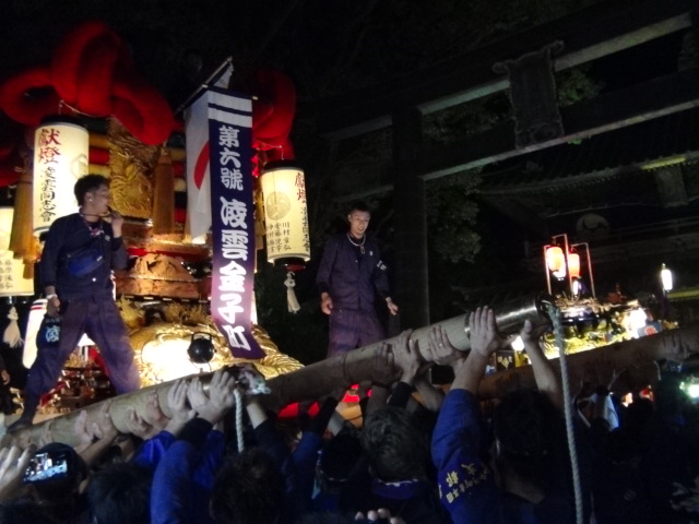 四国中央市三島神社秋祭り三島 統一夜太鼓運行no3…2016/10/23_f0231709_1953211.jpg