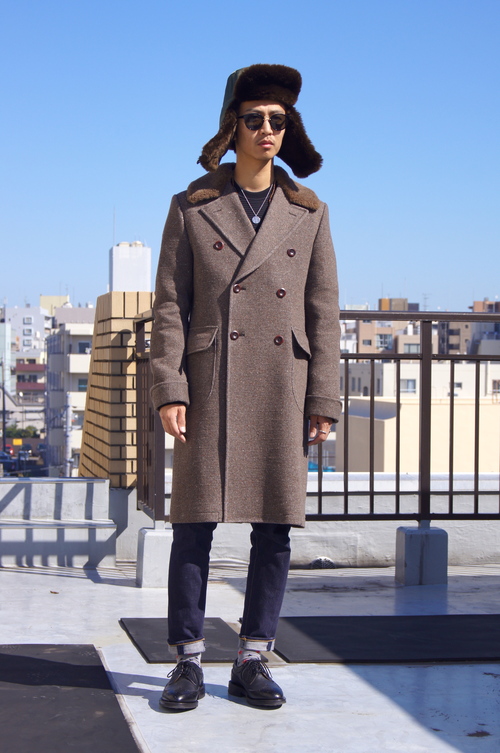 JUNYA WATANABE MAN - Double-Dreasted Coat ＆Flight Cap